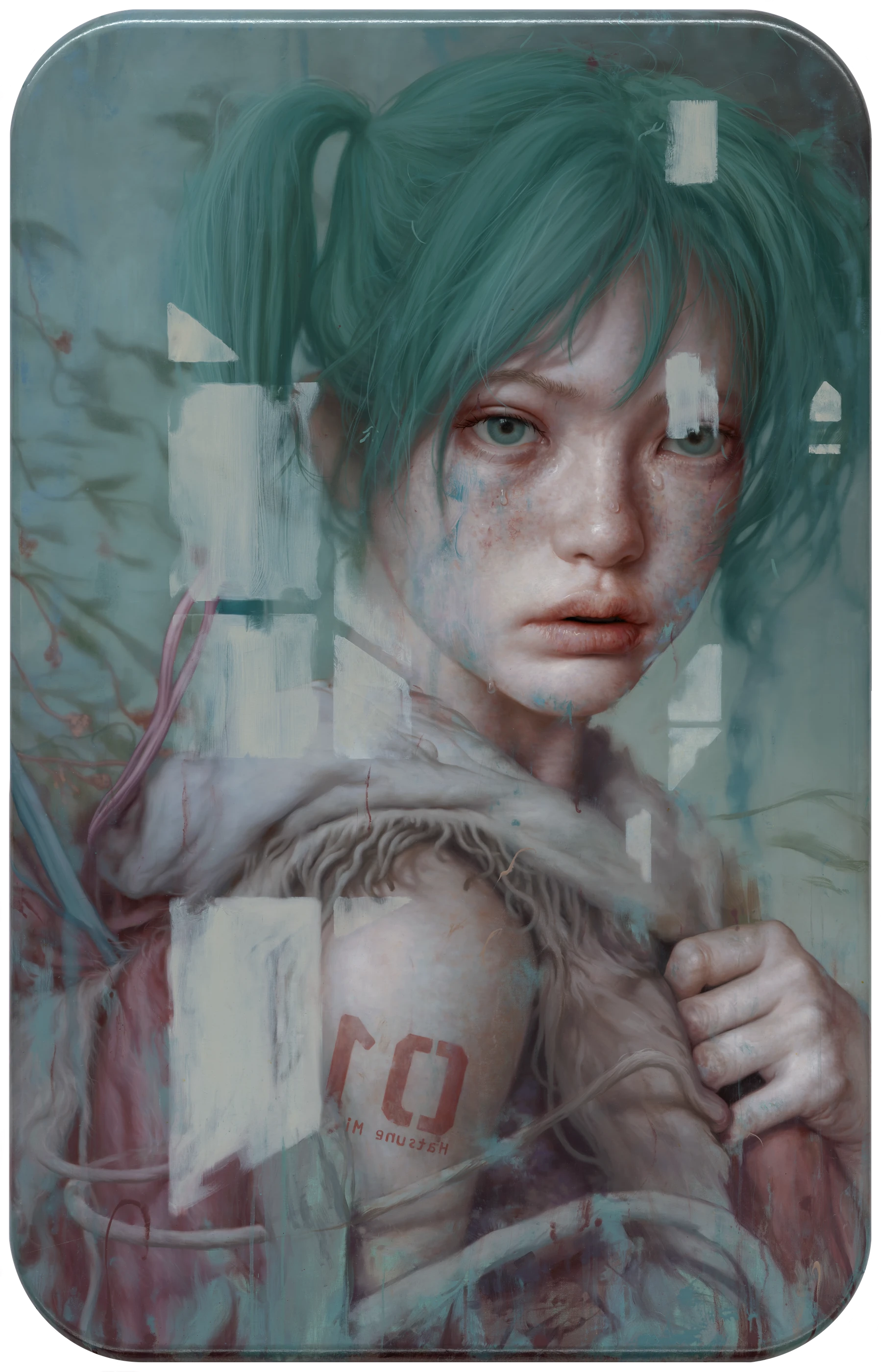 Miku by Lo Chan Peng, Oil on canvas, 2026, 150 × 97 cm